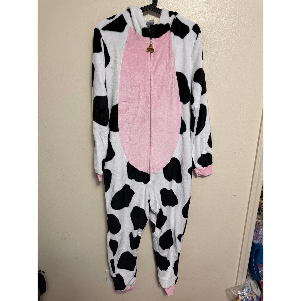 Spirit Halloween Cow Jumpsuit Adult M (8-10) - Picture 7 of 13